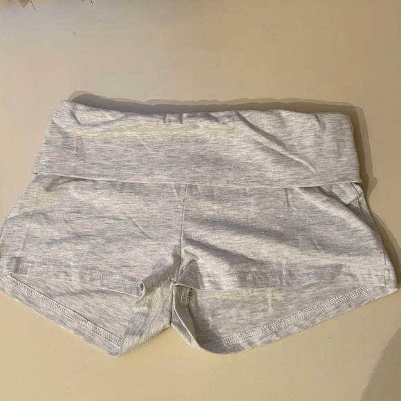 Edikted Gray Foldover Shorts - Picture 2 of 5